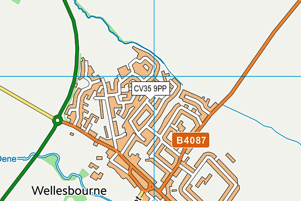 CV35 9PP map - OS VectorMap District (Ordnance Survey)