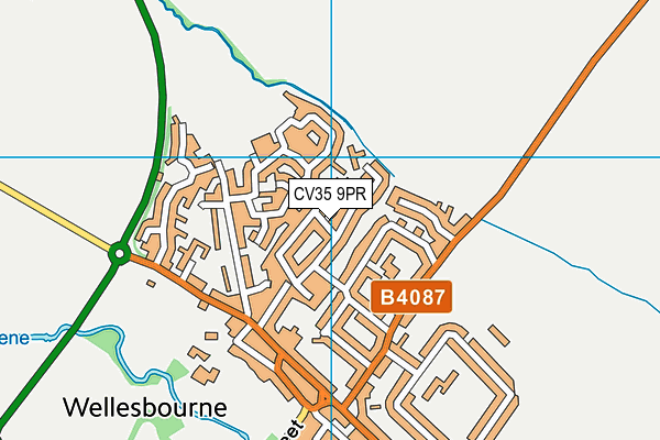 CV35 9PR map - OS VectorMap District (Ordnance Survey)