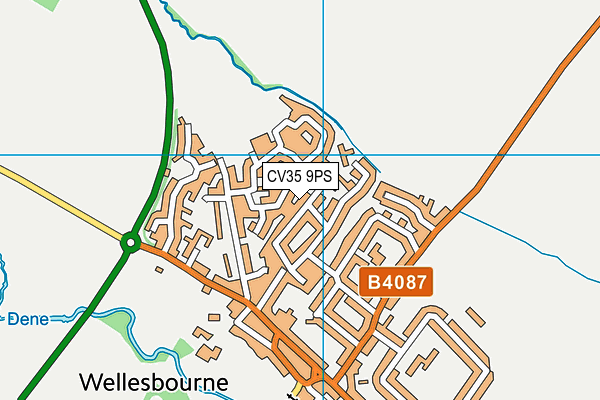 CV35 9PS map - OS VectorMap District (Ordnance Survey)