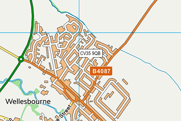CV35 9QB map - OS VectorMap District (Ordnance Survey)