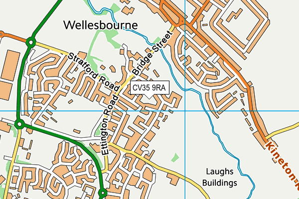 CV35 9RA map - OS VectorMap District (Ordnance Survey)