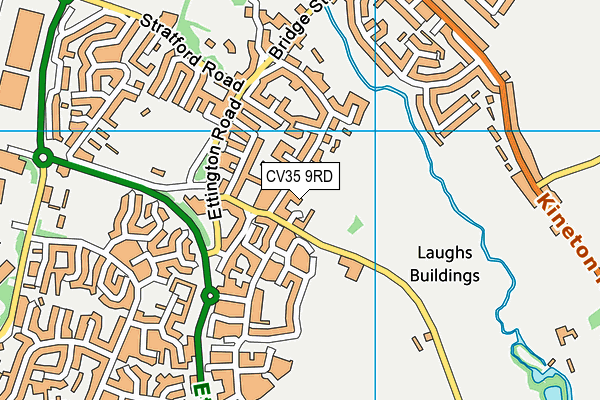 CV35 9RD map - OS VectorMap District (Ordnance Survey)