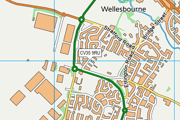 Wellesbourne Sports And Community Centre map (CV35 9RU) - OS VectorMap District (Ordnance Survey)