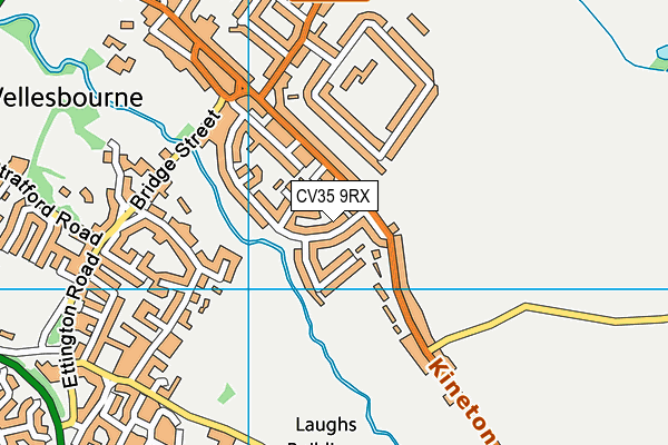 CV35 9RX map - OS VectorMap District (Ordnance Survey)