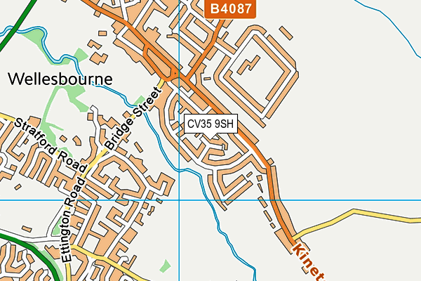 CV35 9SH map - OS VectorMap District (Ordnance Survey)