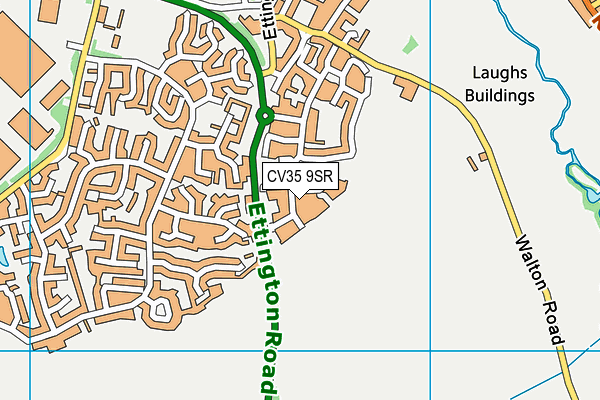 CV35 9SR map - OS VectorMap District (Ordnance Survey)