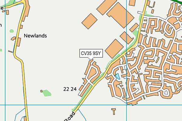 CV35 9SY map - OS VectorMap District (Ordnance Survey)