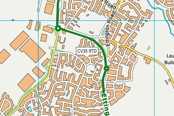 CV35 9TD map - OS VectorMap District (Ordnance Survey)