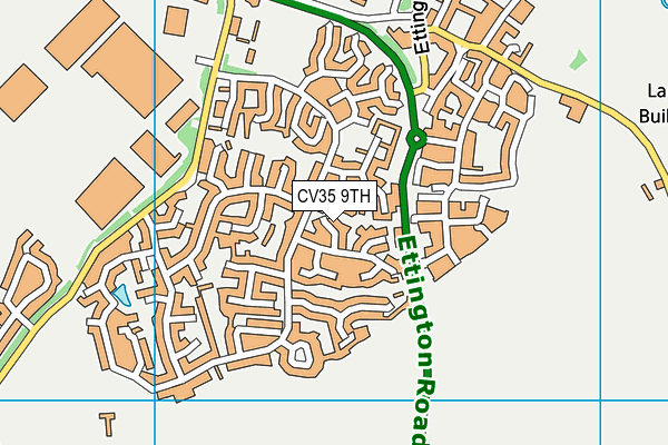 CV35 9TH map - OS VectorMap District (Ordnance Survey)