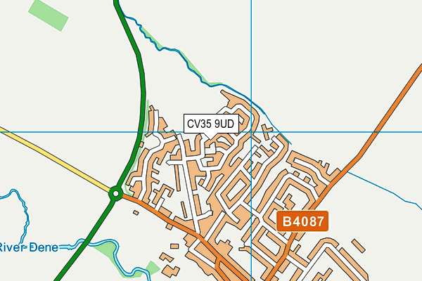 CV35 9UD map - OS VectorMap District (Ordnance Survey)
