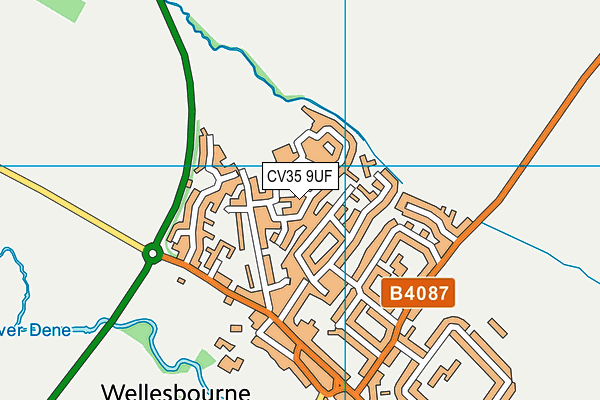 CV35 9UF map - OS VectorMap District (Ordnance Survey)