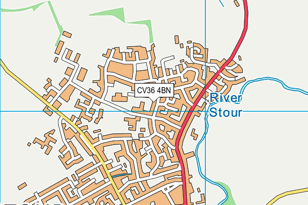 CV36 4BN map - OS VectorMap District (Ordnance Survey)