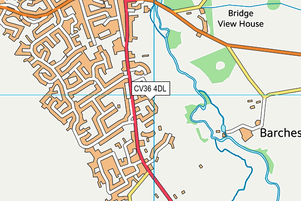 CV36 4DL map - OS VectorMap District (Ordnance Survey)