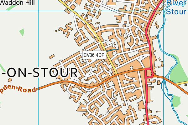 CV36 4DP map - OS VectorMap District (Ordnance Survey)