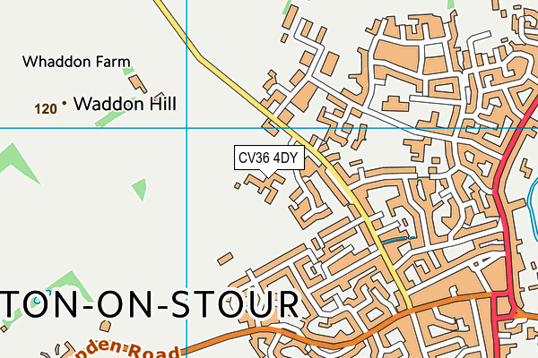 Shipston High School map (CV36 4DY) - OS VectorMap District (Ordnance Survey)