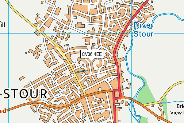 CV36 4EE map - OS VectorMap District (Ordnance Survey)