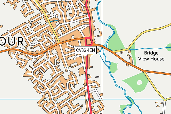 CV36 4EN map - OS VectorMap District (Ordnance Survey)
