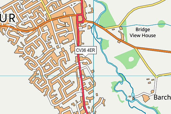 CV36 4ER map - OS VectorMap District (Ordnance Survey)
