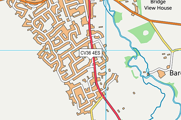 CV36 4ES map - OS VectorMap District (Ordnance Survey)