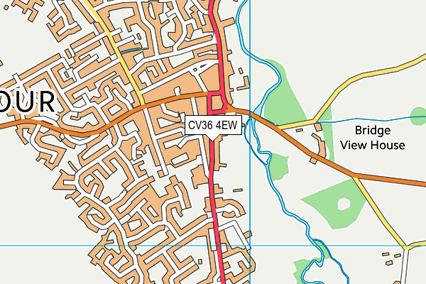 CV36 4EW map - OS VectorMap District (Ordnance Survey)
