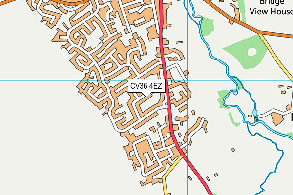 CV36 4EZ map - OS VectorMap District (Ordnance Survey)