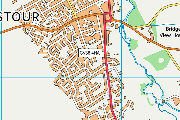 CV36 4HA map - OS VectorMap District (Ordnance Survey)