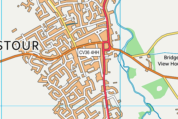 CV36 4HH map - OS VectorMap District (Ordnance Survey)