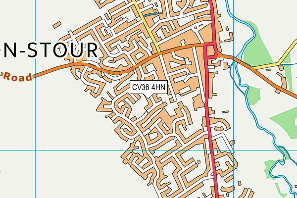 CV36 4HN map - OS VectorMap District (Ordnance Survey)