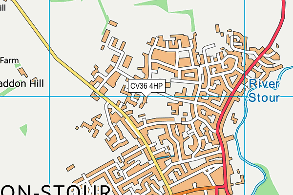 CV36 4HP map - OS VectorMap District (Ordnance Survey)