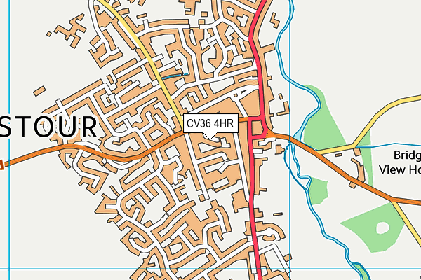 CV36 4HR map - OS VectorMap District (Ordnance Survey)