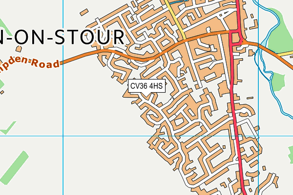 CV36 4HS map - OS VectorMap District (Ordnance Survey)