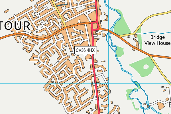 CV36 4HX map - OS VectorMap District (Ordnance Survey)
