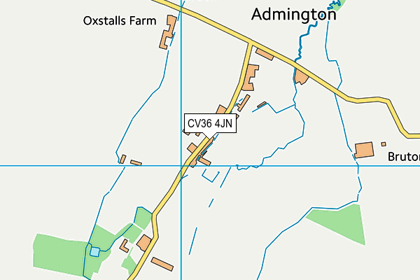 CV36 4JN map - OS VectorMap District (Ordnance Survey)