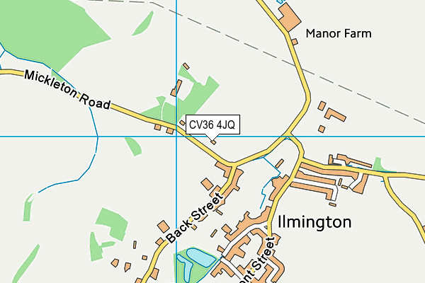 Ilmington Multi Sports Facility map (CV36 4JQ) - OS VectorMap District (Ordnance Survey)