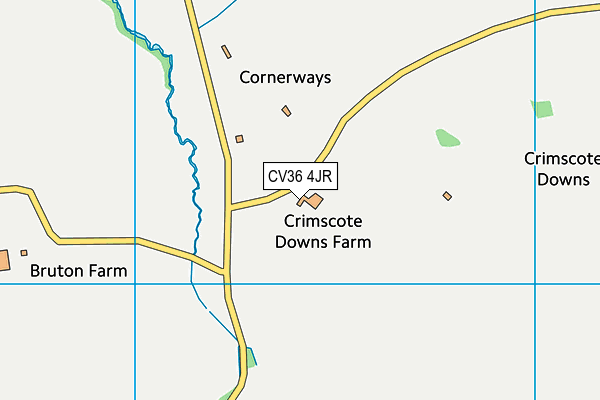 CV36 4JR map - OS VectorMap District (Ordnance Survey)