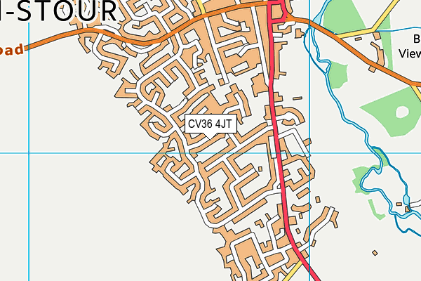 CV36 4JT map - OS VectorMap District (Ordnance Survey)