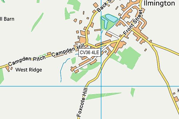 CV36 4LE map - OS VectorMap District (Ordnance Survey)