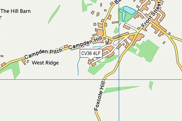 CV36 4LF map - OS VectorMap District (Ordnance Survey)