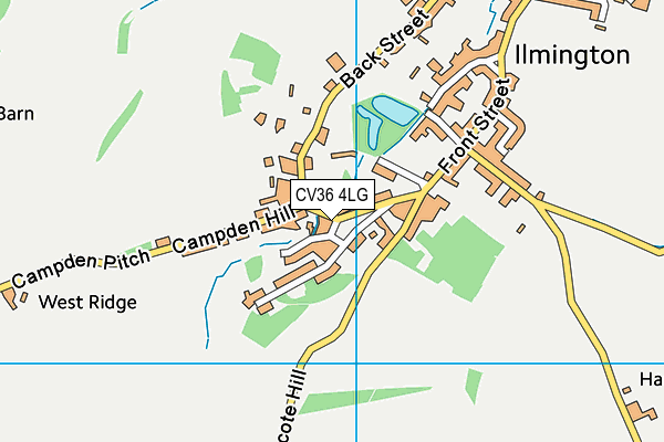 CV36 4LG map - OS VectorMap District (Ordnance Survey)