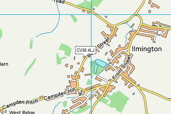 Ilmington CofE Primary School map (CV36 4LJ) - OS VectorMap District (Ordnance Survey)
