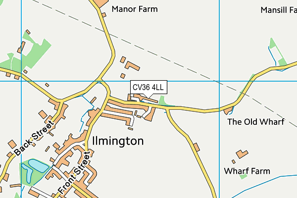 CV36 4LL map - OS VectorMap District (Ordnance Survey)