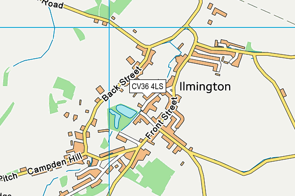 CV36 4LS map - OS VectorMap District (Ordnance Survey)