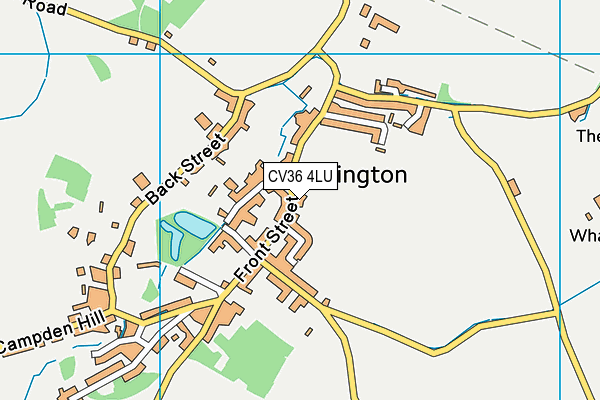 CV36 4LU map - OS VectorMap District (Ordnance Survey)