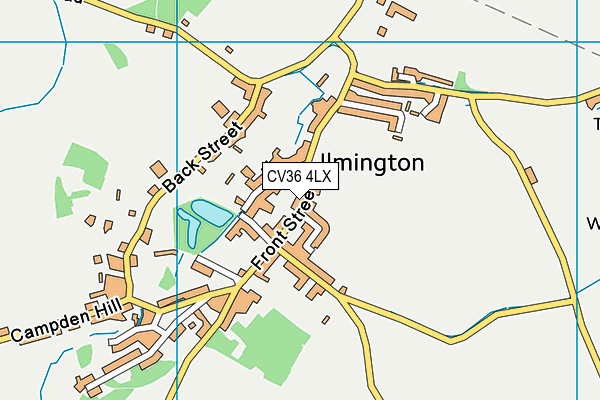 CV36 4LX map - OS VectorMap District (Ordnance Survey)