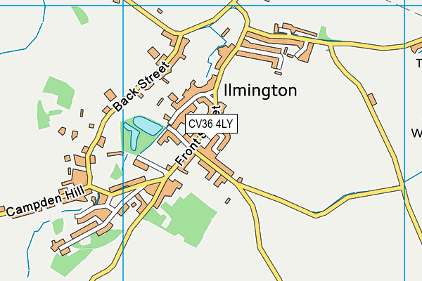 CV36 4LY map - OS VectorMap District (Ordnance Survey)