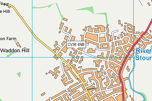 CV36 4NB map - OS VectorMap District (Ordnance Survey)