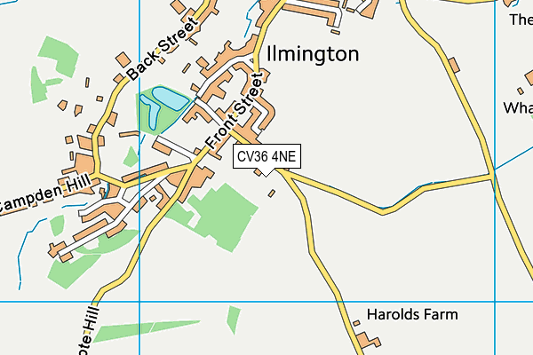 CV36 4NE map - OS VectorMap District (Ordnance Survey)