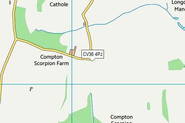 CV36 4PJ map - OS VectorMap District (Ordnance Survey)