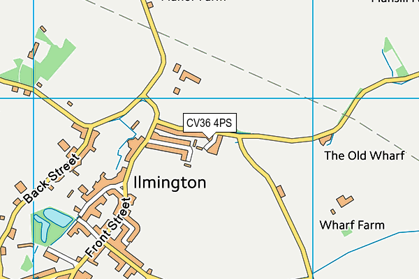 CV36 4PS map - OS VectorMap District (Ordnance Survey)