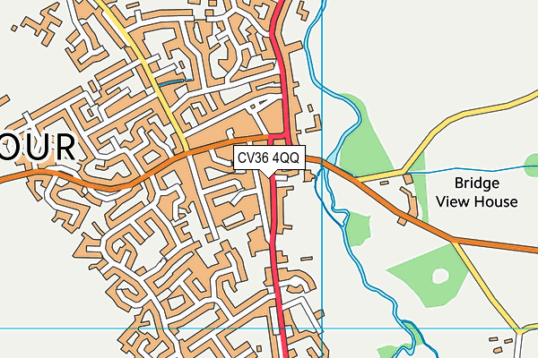 CV36 4QQ map - OS VectorMap District (Ordnance Survey)